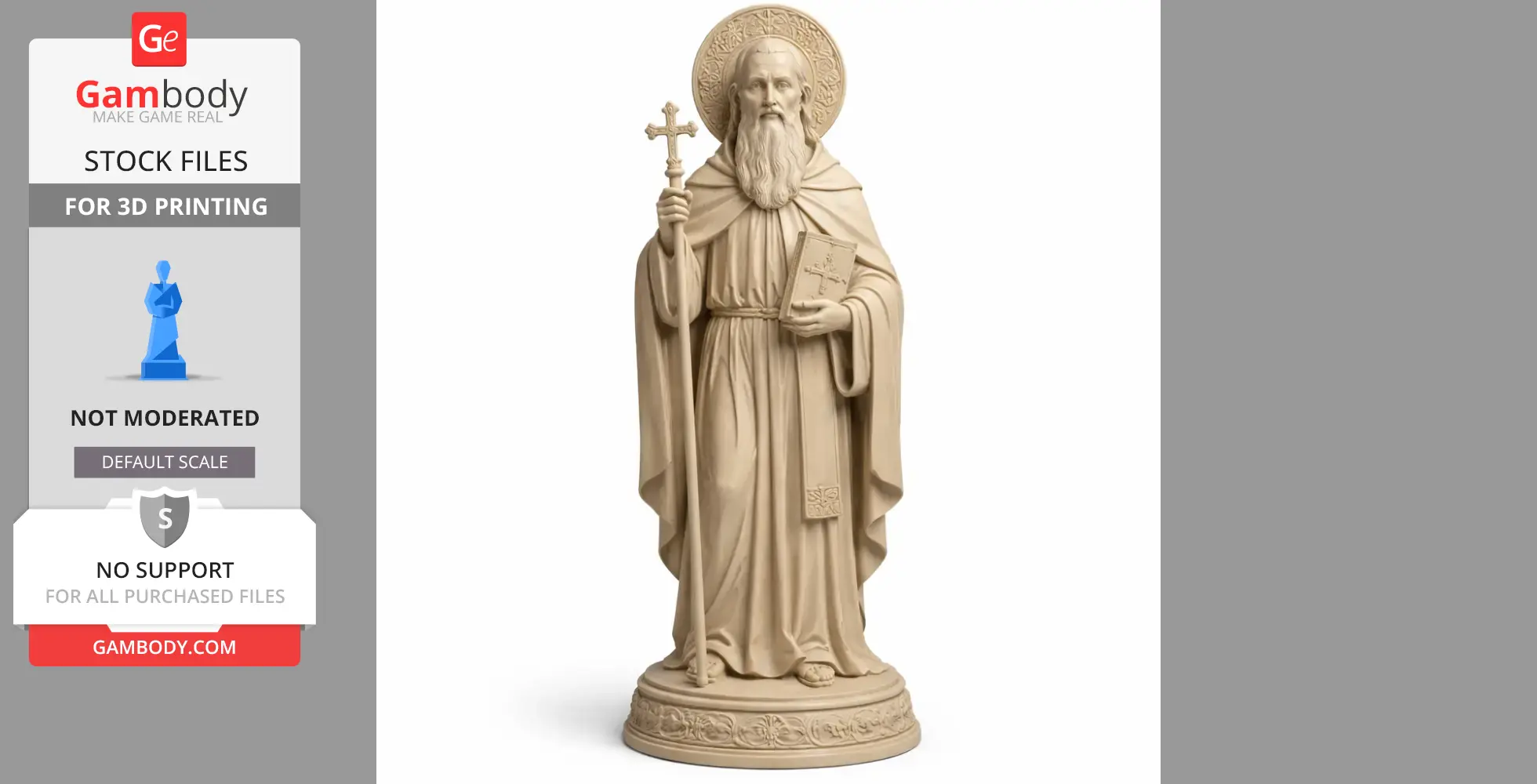 Saint Athanasius the Athonite - Devotional - STL 3D Print