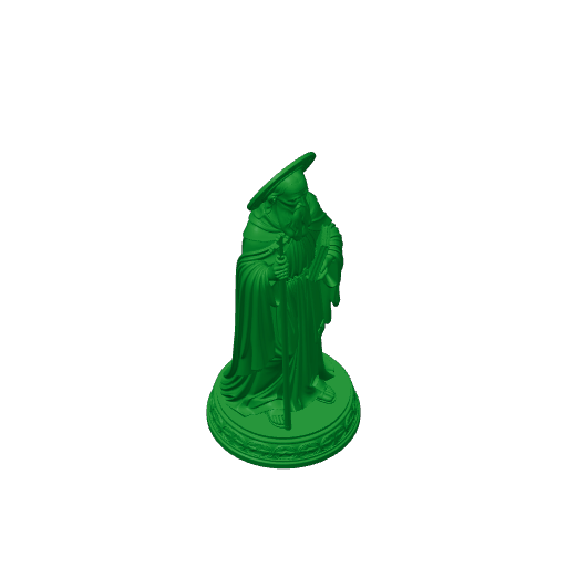 Saint Athanasius the Athonite - Devotional Statue.3mf