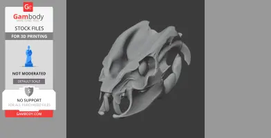 Ypupiara Skull - Skull Replica STL
