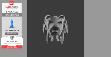 Ypupiara Skull - Skull Replica STL