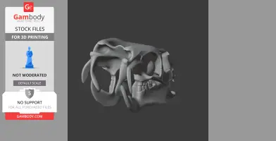 Ypupiara Skull - Skull Replica STL