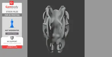 Ypupiara Skull - Skull Replica STL