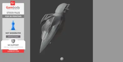 Bare-throated whistler - Prehistoric Animal STL
