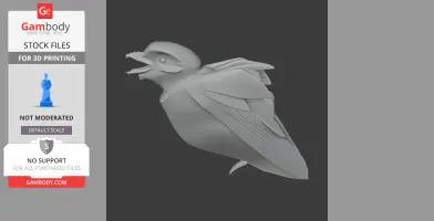 Bare-throated whistler - Prehistoric Animal STL