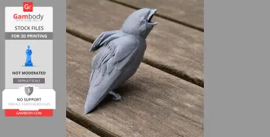 Bare-throated whistler - Prehistoric Animal STL