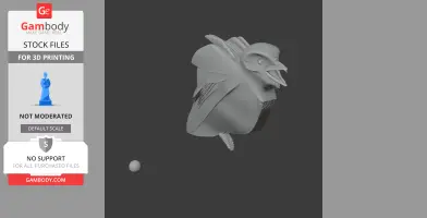 Bare-throated whistler - Prehistoric Animal STL