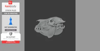 Zebra Skull - Skull Replica STL