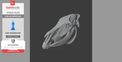 Zebra Skull - Skull Replica STL