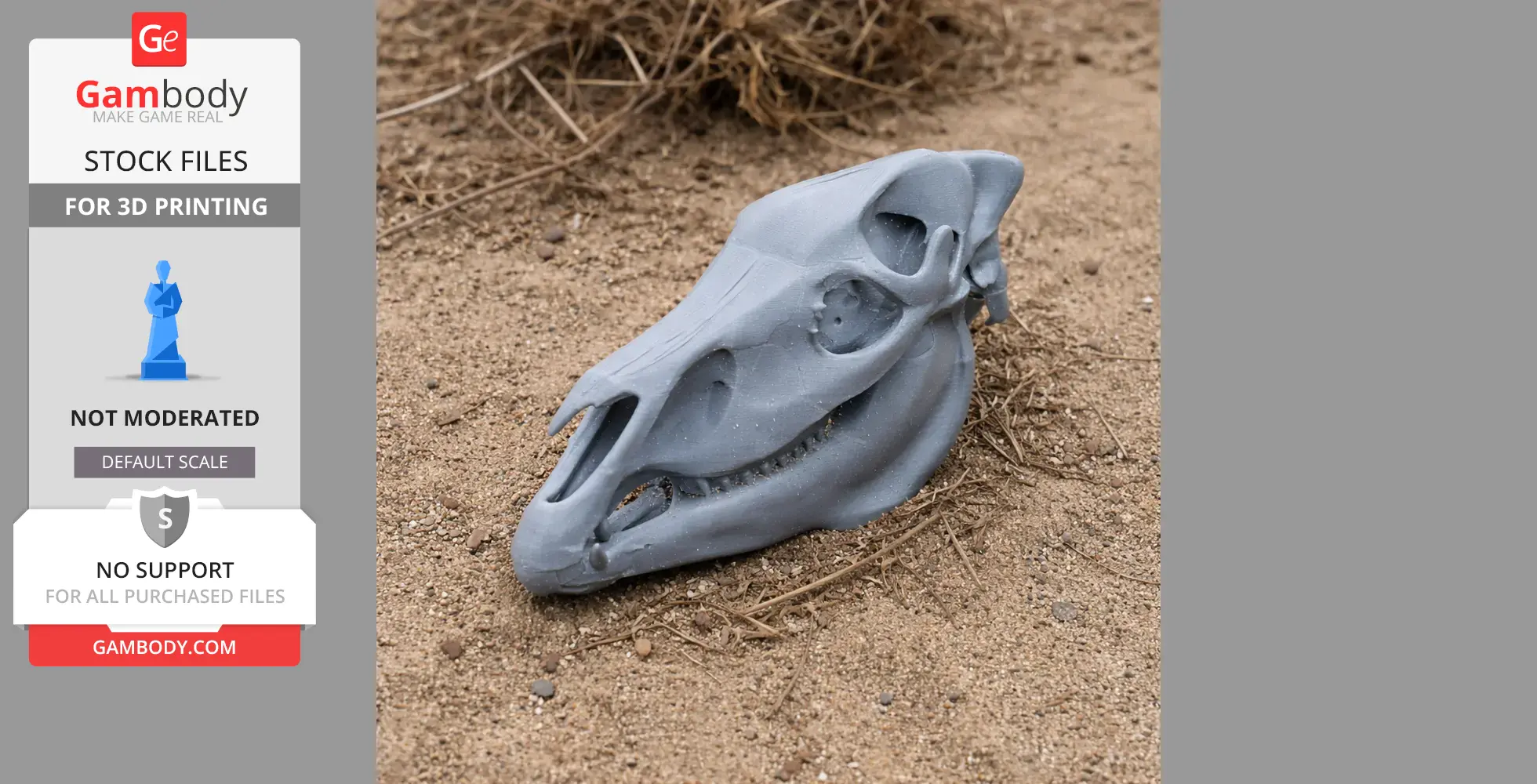 Zebra Skull - Skull Replica STL