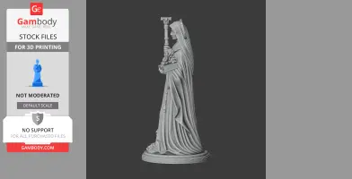 Saint Athracht - Devotional Statue - STL 3D Print