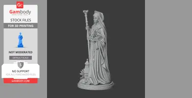 Saint Athracht - Devotional Statue - STL 3D Print