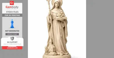 Saint Athracht - Devotional Statue - STL 3D Print