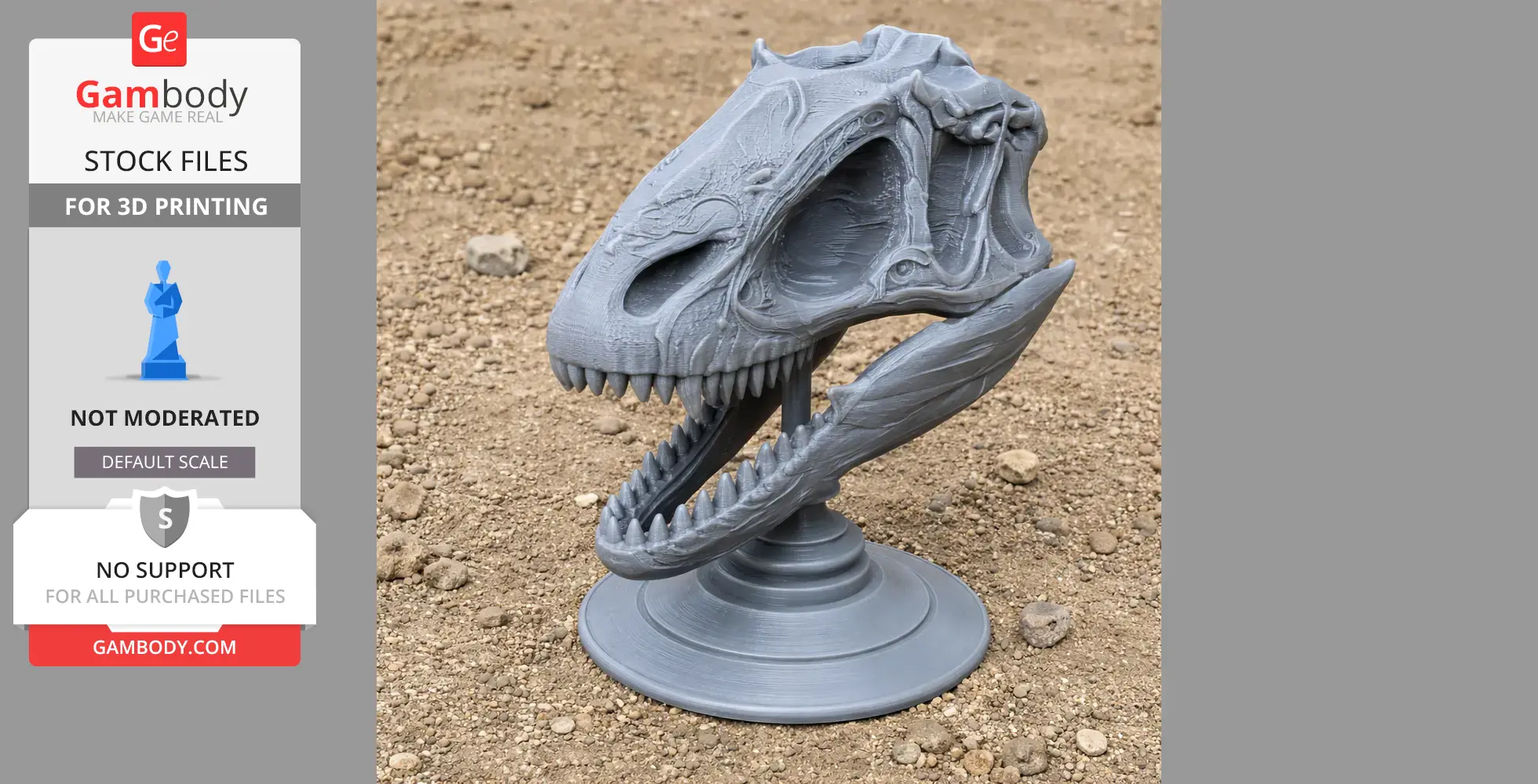Zhenyuanlong Skull - Skull Replica STL