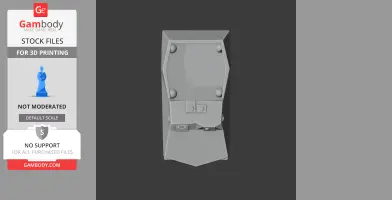 Model of a rectangular tank panel with bolts, viewed from above.