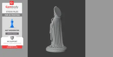 Saint Attilanus - Devotional Statue - STL 3D Print