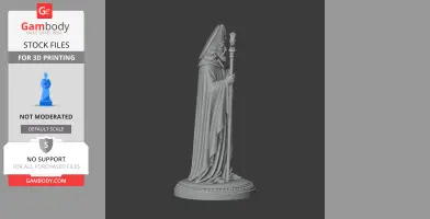 Saint Attilanus - Devotional Statue - STL 3D Print