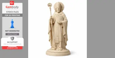 Saint Attilanus - Devotional Statue - STL 3D Print
