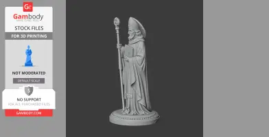 Saint Attilanus - Devotional Statue - STL 3D Print