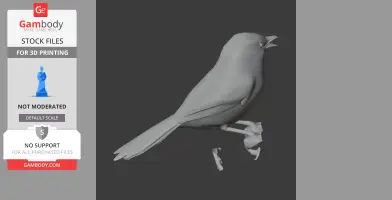 Barratt's warbler - Prehistoric Animal STL