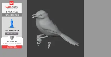 Barratt's warbler - Prehistoric Animal STL