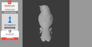 Barratt's warbler - Prehistoric Animal STL