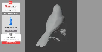 Barratt's warbler - Prehistoric Animal STL