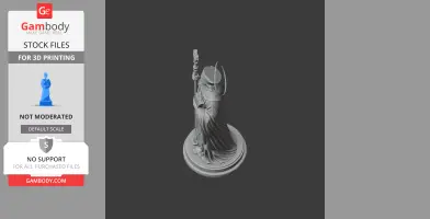 Saint Audoin (bishop) - Devotional Statue - STL 3D Print