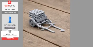 Pampero (multiple rocket launcher) - Tank Model STL