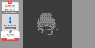 Pampero (multiple rocket launcher) - Tank Model STL