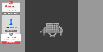 Pampero (multiple rocket launcher) - Tank Model STL