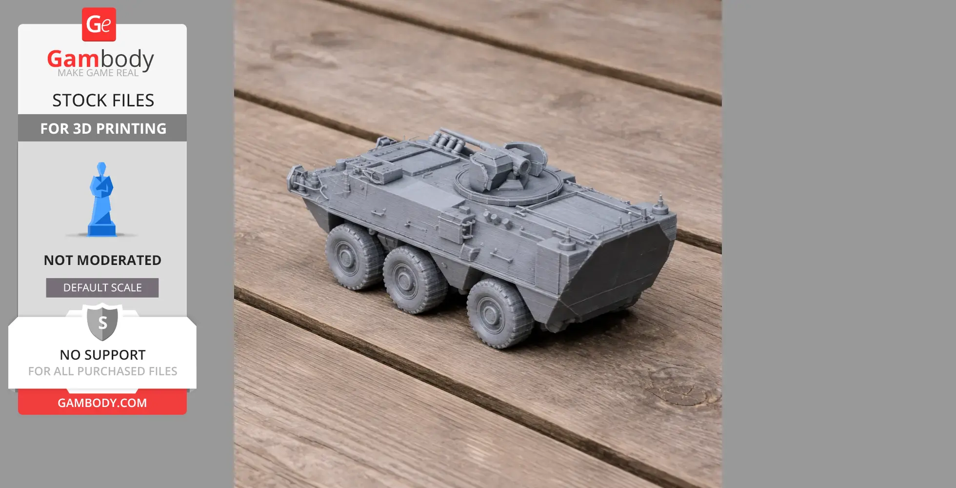 Pandur I (6×6) - Tank Model STL