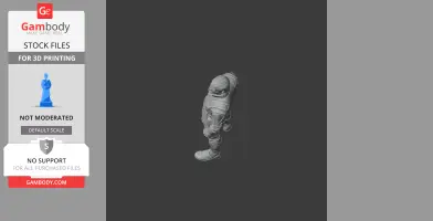 A detailed 3D model of a futuristic armored character from Apex Legends, designed for 3D printing.
