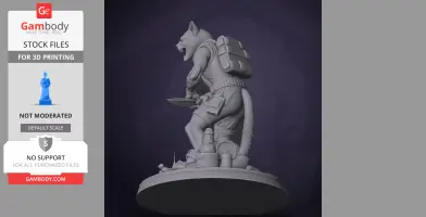 Mutant cat figure from S.T.A.L.K.E.R. 2, armed with a knife and wearing gear on a detailed base.