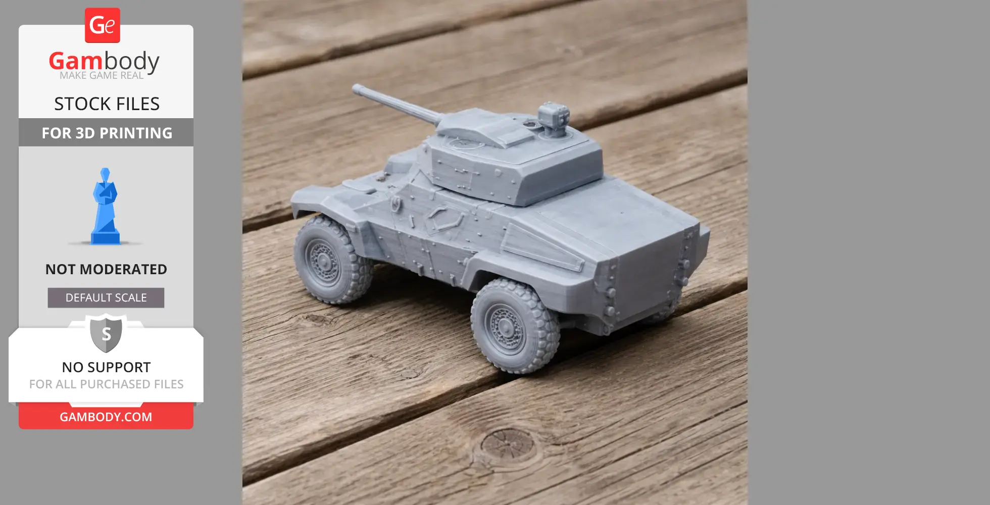 Panhard CRAB - Tank Model STL