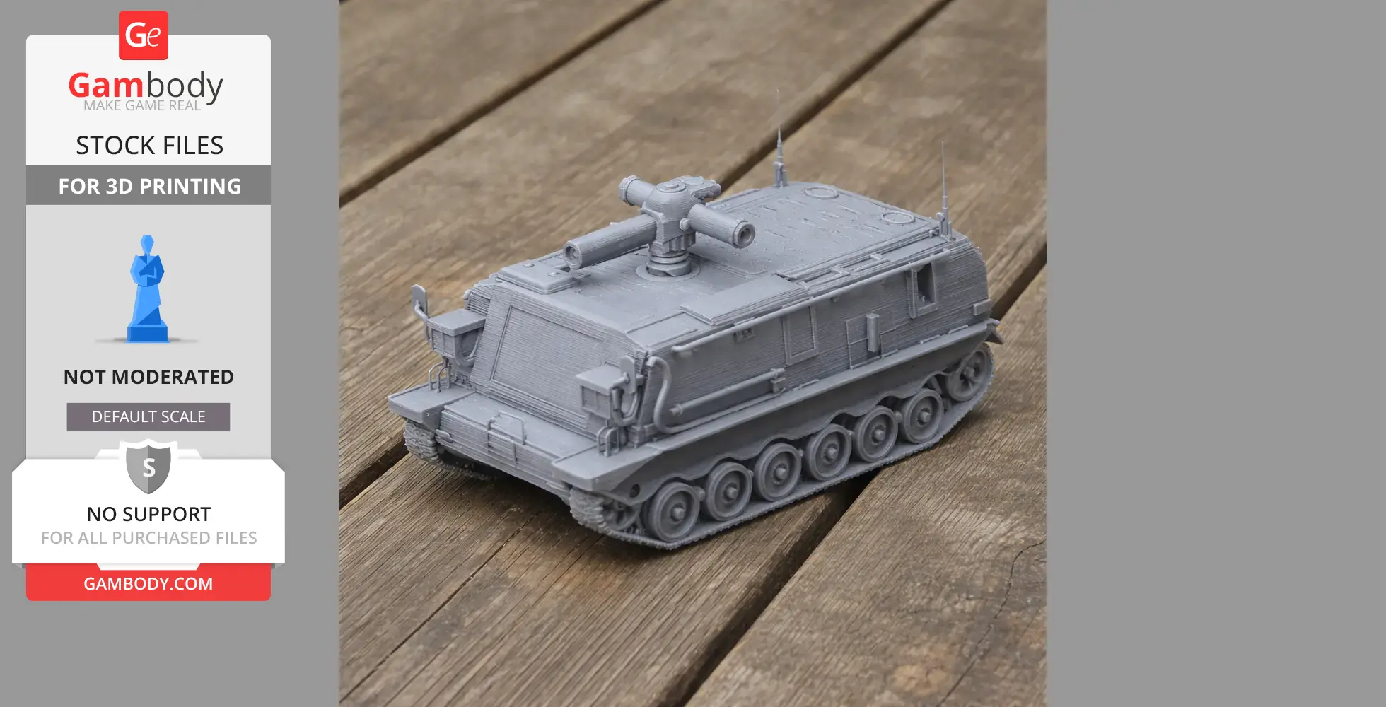 Pansarvarnsrobotbandvagn 551 - Tank Model STL