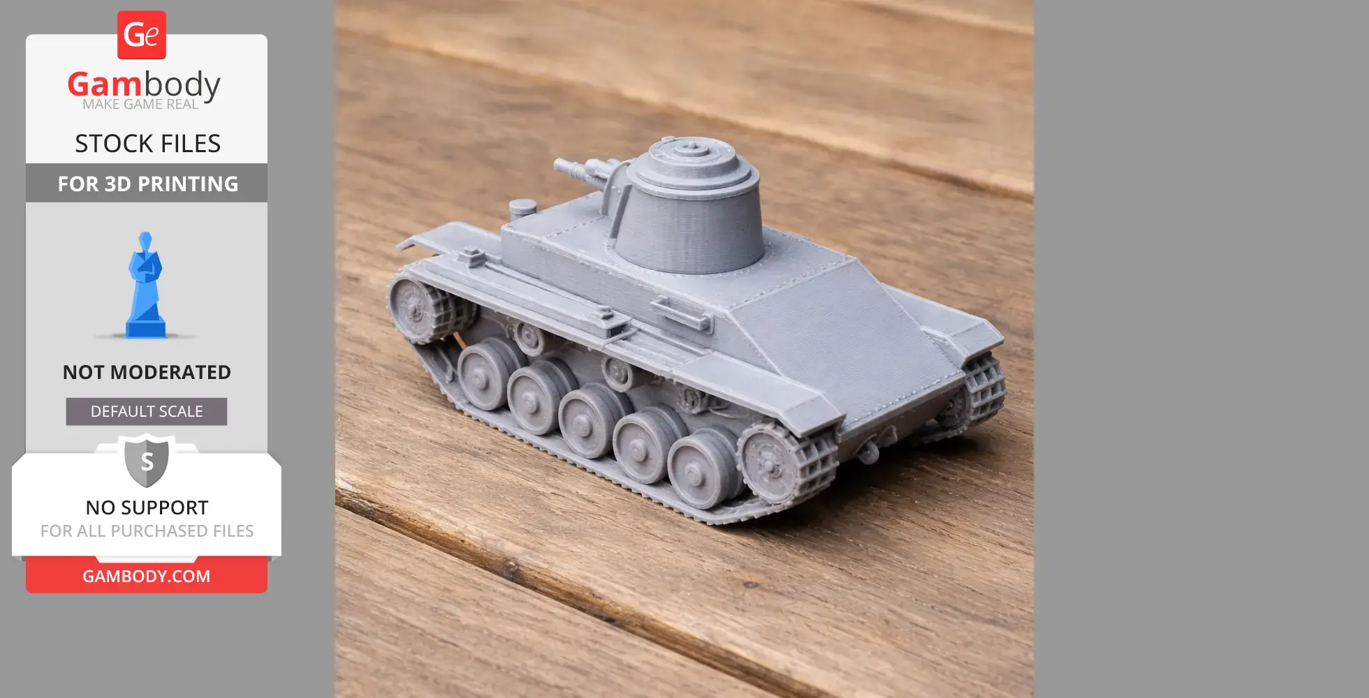 Panzer 35(t) tank - Tank Model STL
