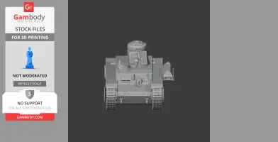 Panzer 35(t) tank - Tank Model STL