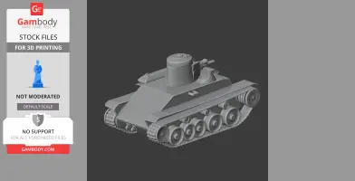 Panzer 35(t) tank - Tank Model STL