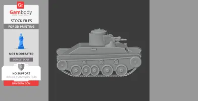 Panzer 35(t) tank - Tank Model STL