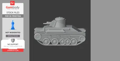 Panzer 35(t) tank - Tank Model STL