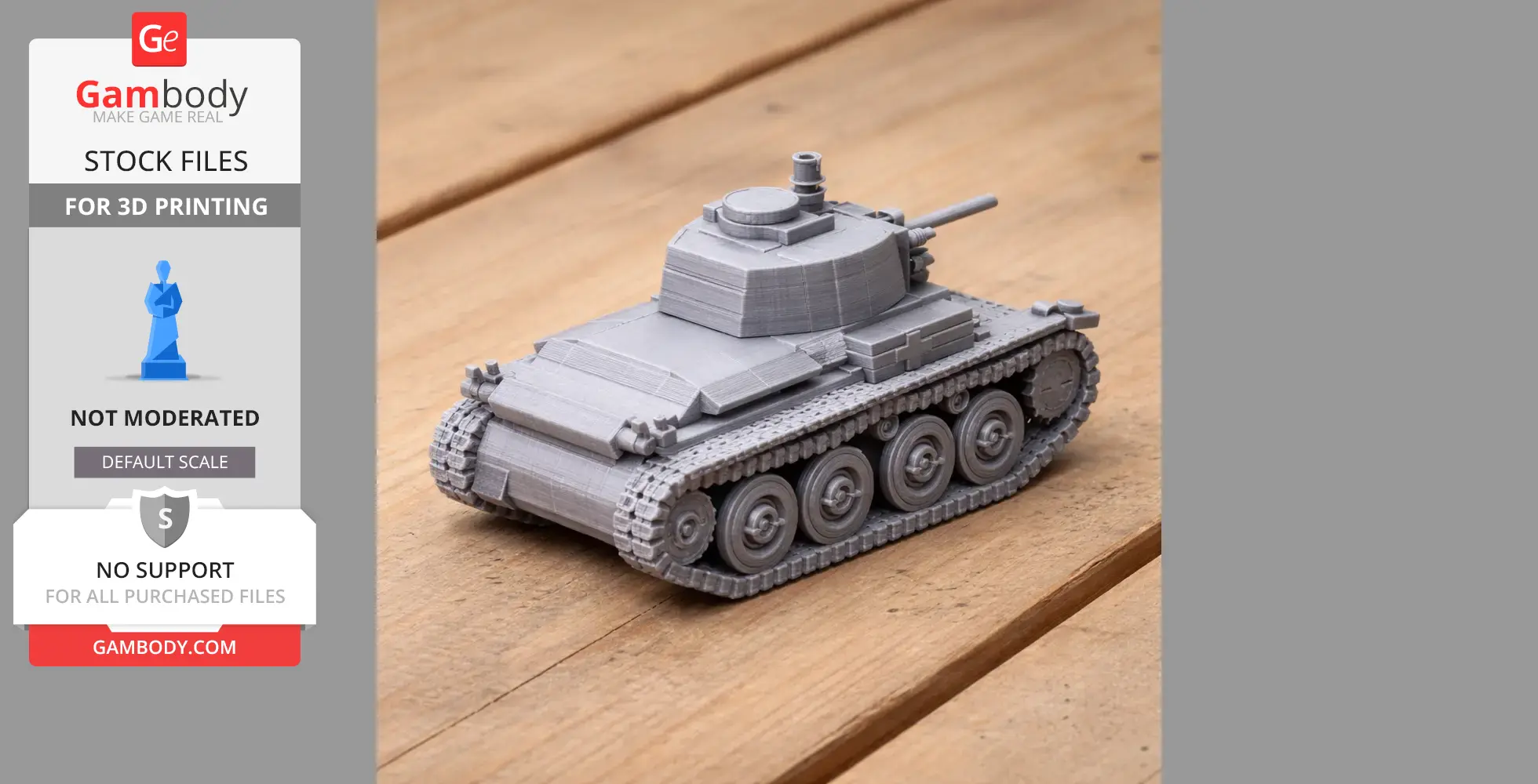 Panzer 38(t) tank - Tank Model STL