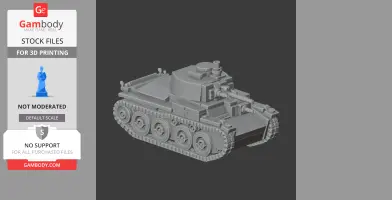 Panzer 38(t) tank - Tank Model STL