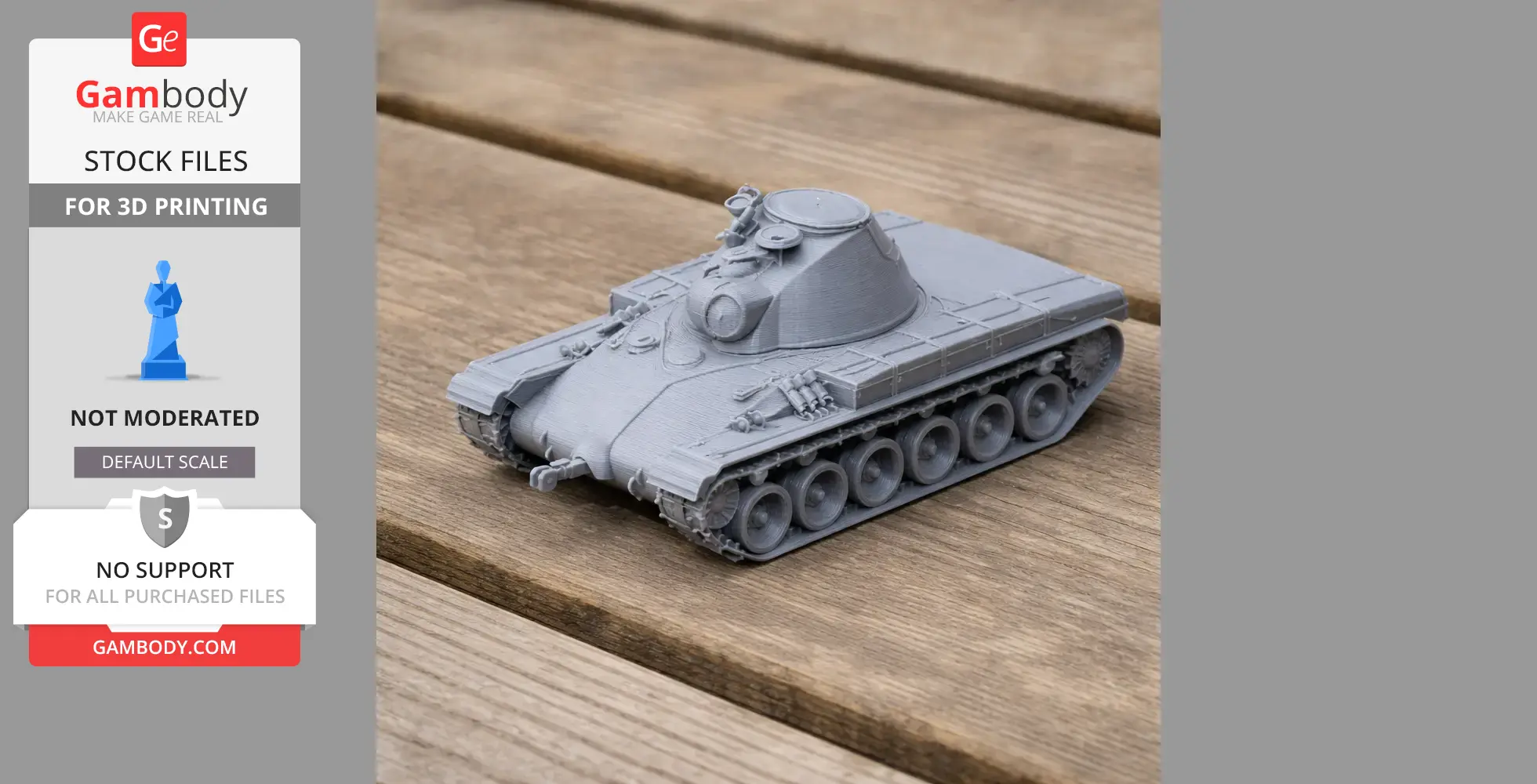 Panzer 58 - Tank Model STL