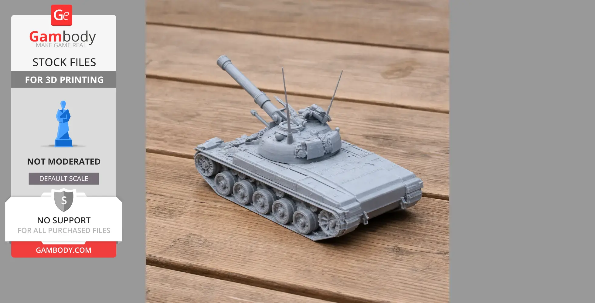 Panzer 61 - Tank Model STL