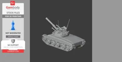 Panzer 61 - Tank Model STL