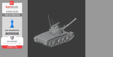 Panzer 61 - Tank Model STL
