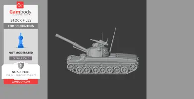 Panzer 61 tank - Tank Model STL