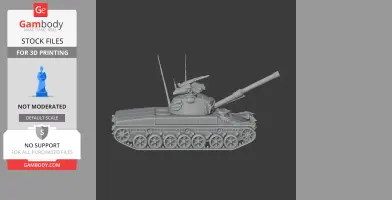 Panzer 61 tank - Tank Model STL