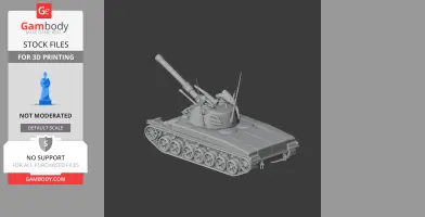 Panzer 61 tank - Tank Model STL