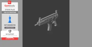 A detailed 3D model of a Beretta ARX160 rifle, designed as a cosplay prop for 3D printing.